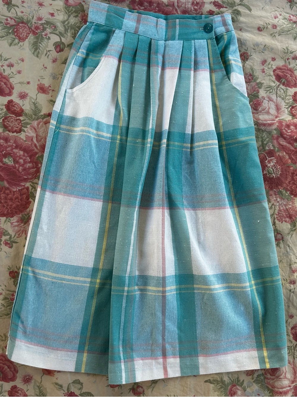 ☀️ LATE SUMMER SALE! ☀️ The U.S. Clothing Store Long Pastel Plaid Skirt